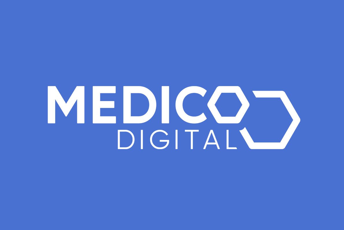 Digital marketing agency Medico Digital's logo. The agency has many healthcare clients.