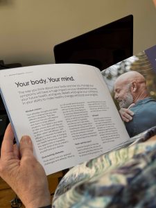 An open page from the Nuffield Health Joint Pain Programme