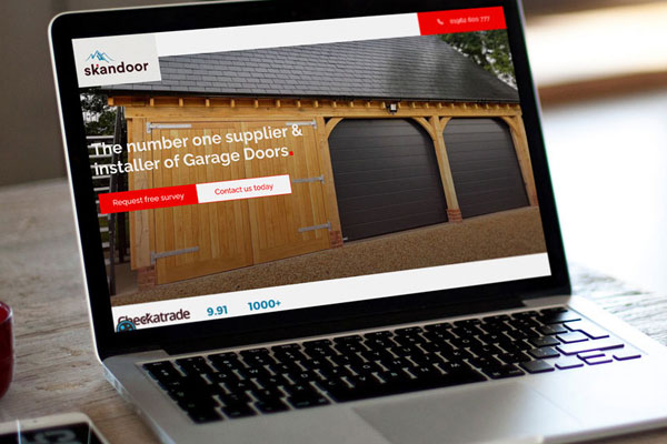 Skandoor website page written for Blue Bee by agency copywriter Alison Harmer